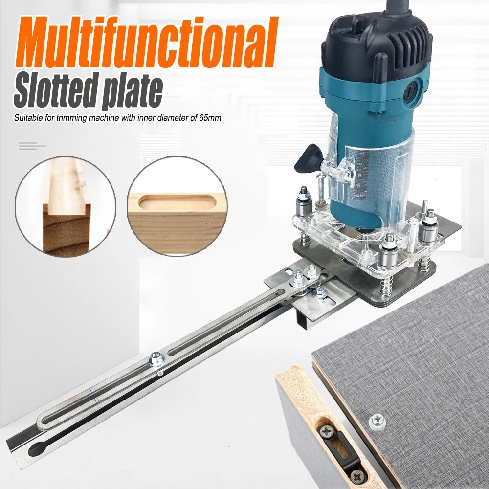 2-in-1 connector trimming machine slotting positioner clothing cabinet invisible fastener hinge hole opener mold