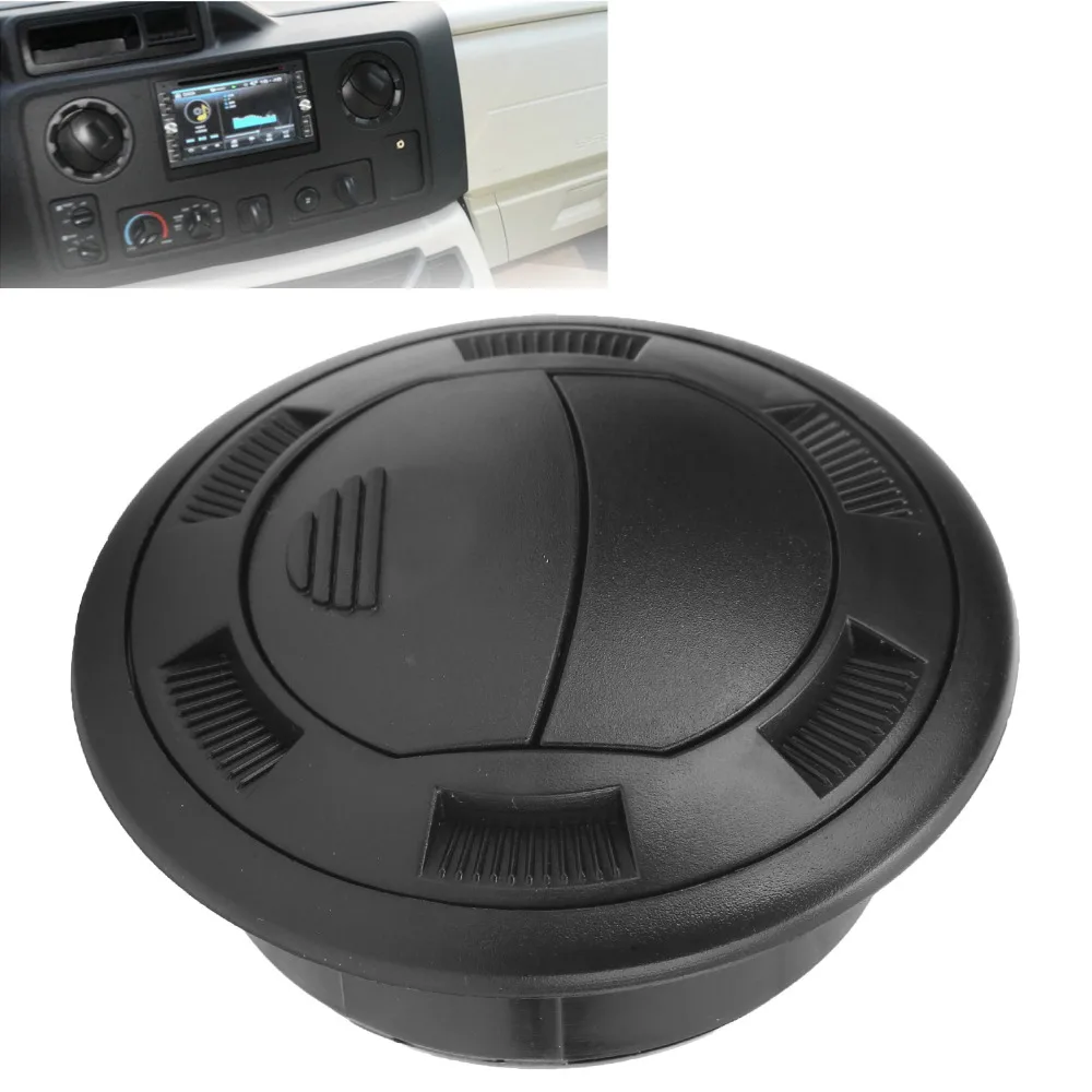

Universal 100/75mm Air Conditioning Outlet Black Round Ventilation Outlet With Grille Round Air Vent RVs