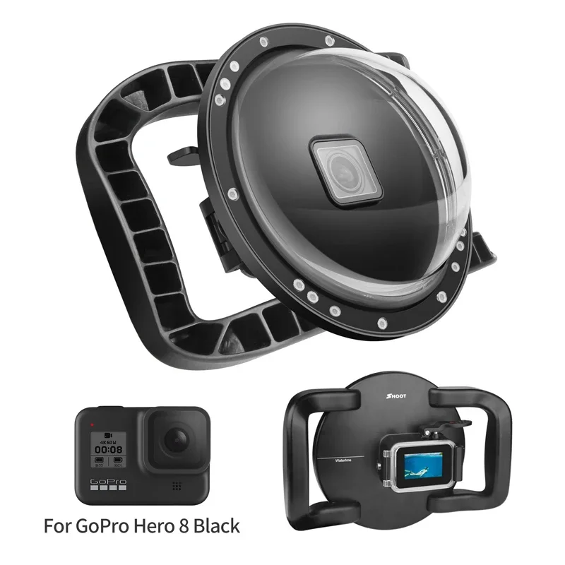

Diving Dome Port 30M Underwater Waterproof Case Housing for GoPro Hero 9 Trigger Dome Cover Lens Accessories