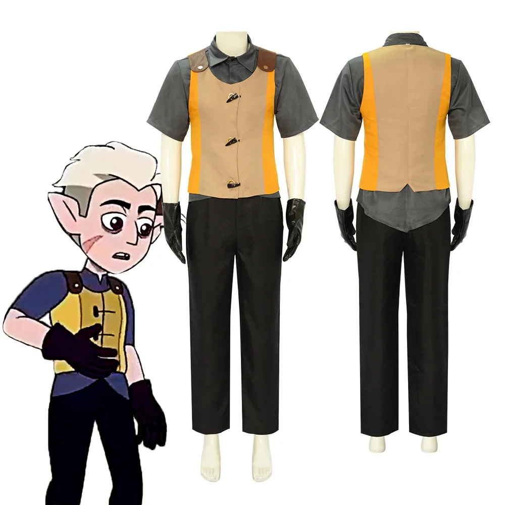 Costume de Cosplay du Dessin Animé The Theatre l House Hunter, Uniforme de Garde d'Or, ixd'Halloween et de Carnaval, Trempé pour Femme et Homme