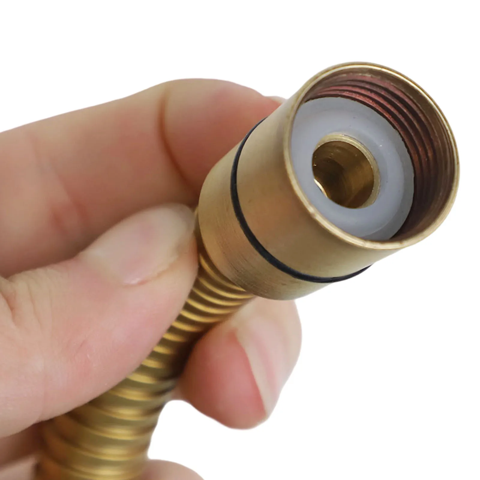 

Brass Shower Head Handheld Shower Replacement Bathroom Use Leak-resistant Pressurized Design Removable Design Rust-resistant