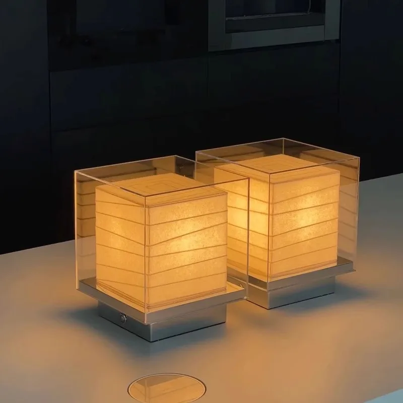 Creative hotel desk lamp, bedroom bedside corridor Japanese style, decorative model room desk lamp