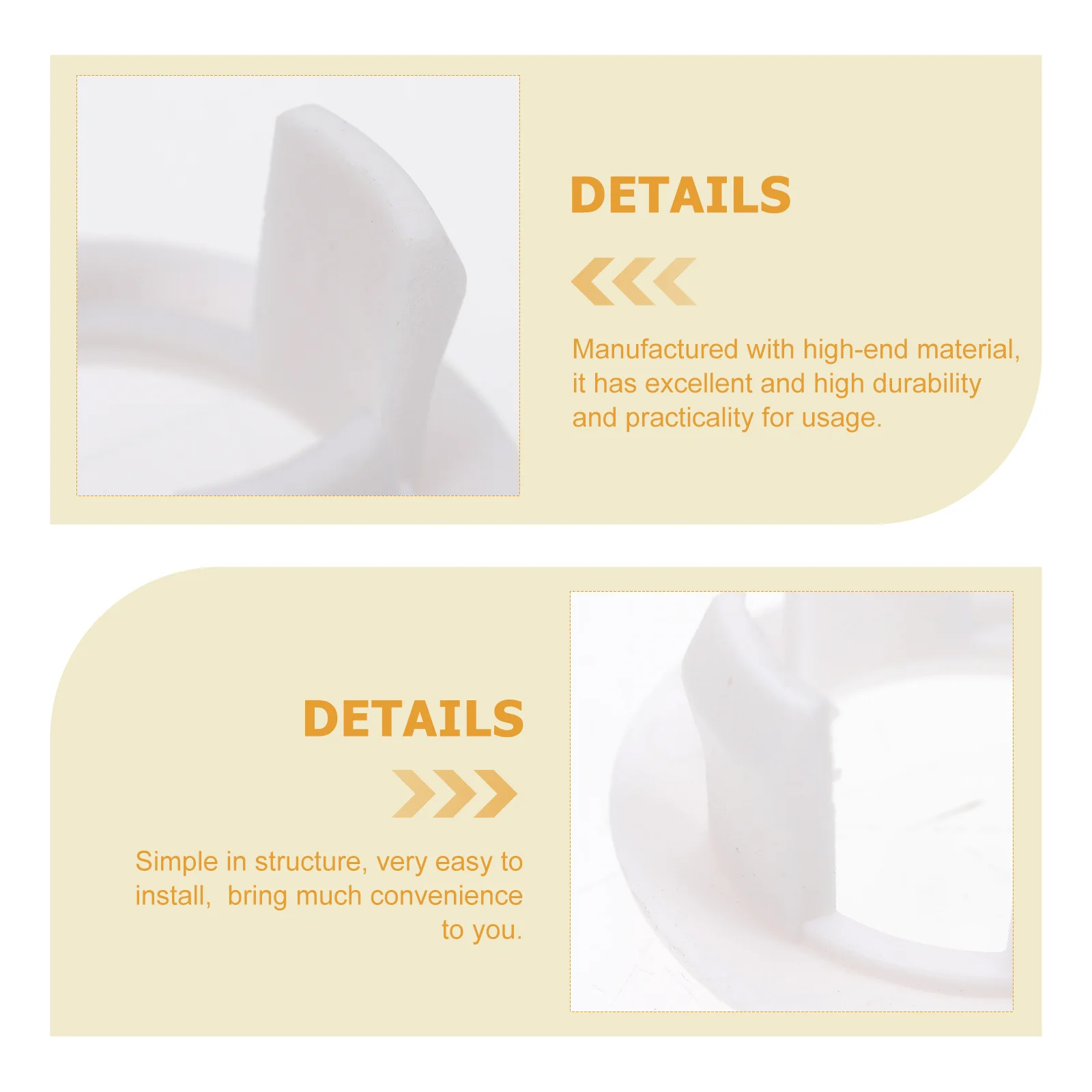 

60Pcs Sink Overflow Ring Easy Installation Long Service Life Basin Hollow Ring Basin Supplies Sanitary Bathroom Accessory