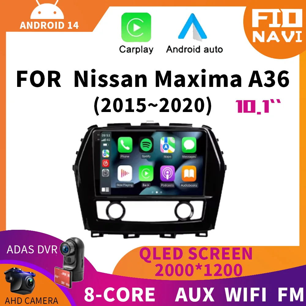 

Android 14 Auto Carplay For Nissan Maxima A36 2015 - 2020 Car Radio Multimedia Video Player Navigation Stereo GPS WIFI+4G BT DSP