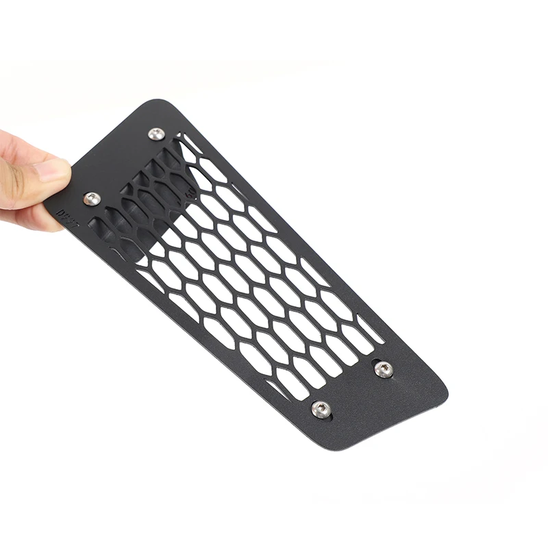 2 قطعة الكربون الصلب الأسود لخزان الجدار العظيم 400 2023 + سيارة الجبهة الضباب ضوء حماية غطاء شبكي ملصقات الزخرفية اكسسوارات