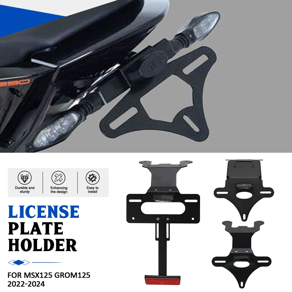 

For Honda XL750 Transalp 2022-2023-2024-2025 Motorcycle License Plate Holder Bracket Rear Tail Tidy Fender Eliminator Kit