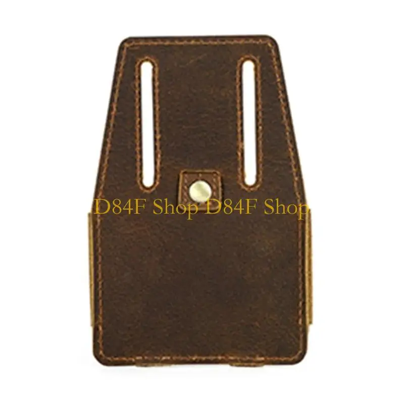 D84F Pratica borsa Elegante borsa portaoggetti in pelle con attacco per cintura per metro a nastro in acciaio da 5 m Mantieni il