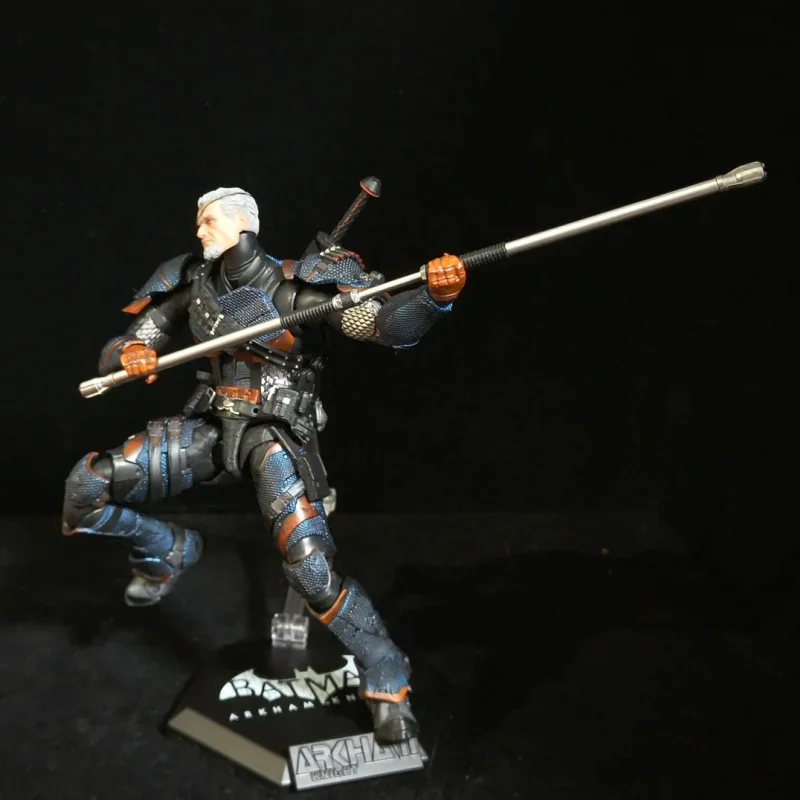 Deathstroke Arkham Knight 1/12 Scale Action Figure - High Articulation Collectible Toy Model DC002 by LPZZ Gift for Collectors