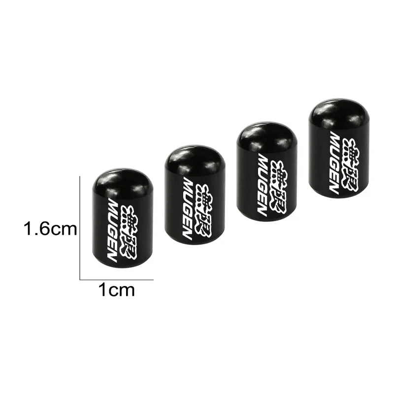 For Honda Mugen  Motorcycle Air Port Stem Caps Airtight Covers logo
