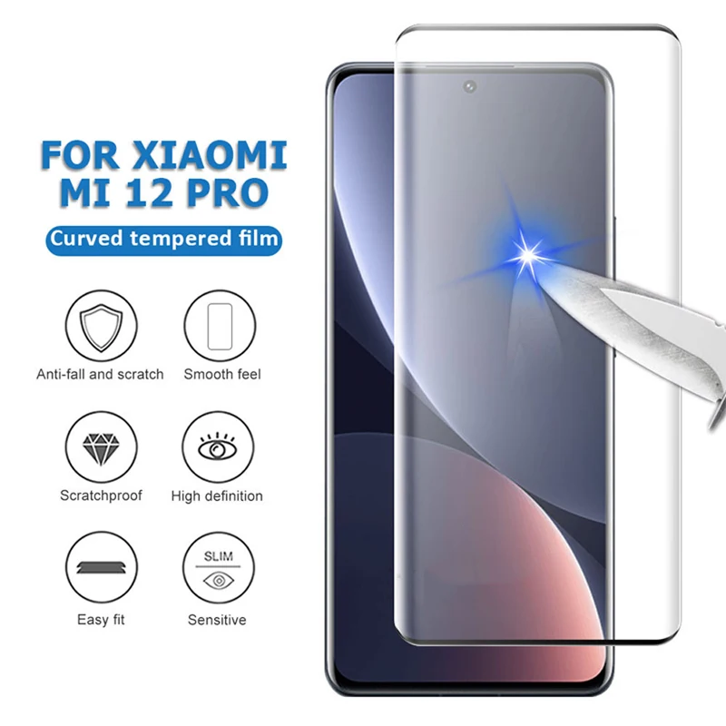 2in1 Tempered Glass For Xiaomi 12S Pro 12X Screen Protector Lens Glass For Xiaomi 12S Mi 13 Pro 12T Pro mi 12 Protective Glass