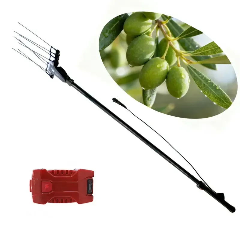 Big Capacity Design Battery Pack Portable Olive Shaker Harvesting Efficient Electric Olive Harvester Machine