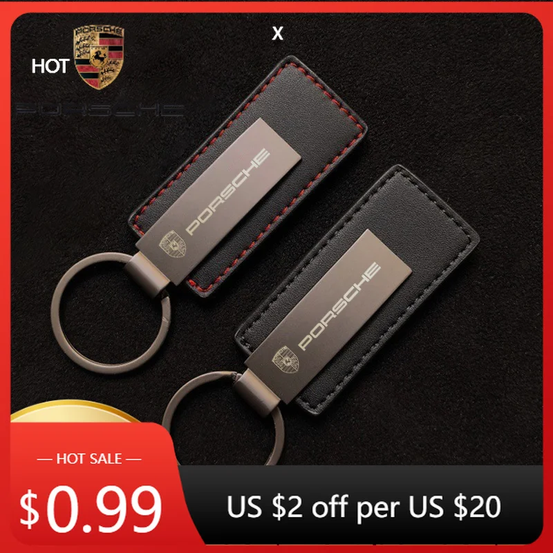 

Новая металлическая брелок-подвеска из сплава для ключей Porsche Cayman, Cayenne, 911, Macan, роскошный кулон-брелок для ключей Porsche
