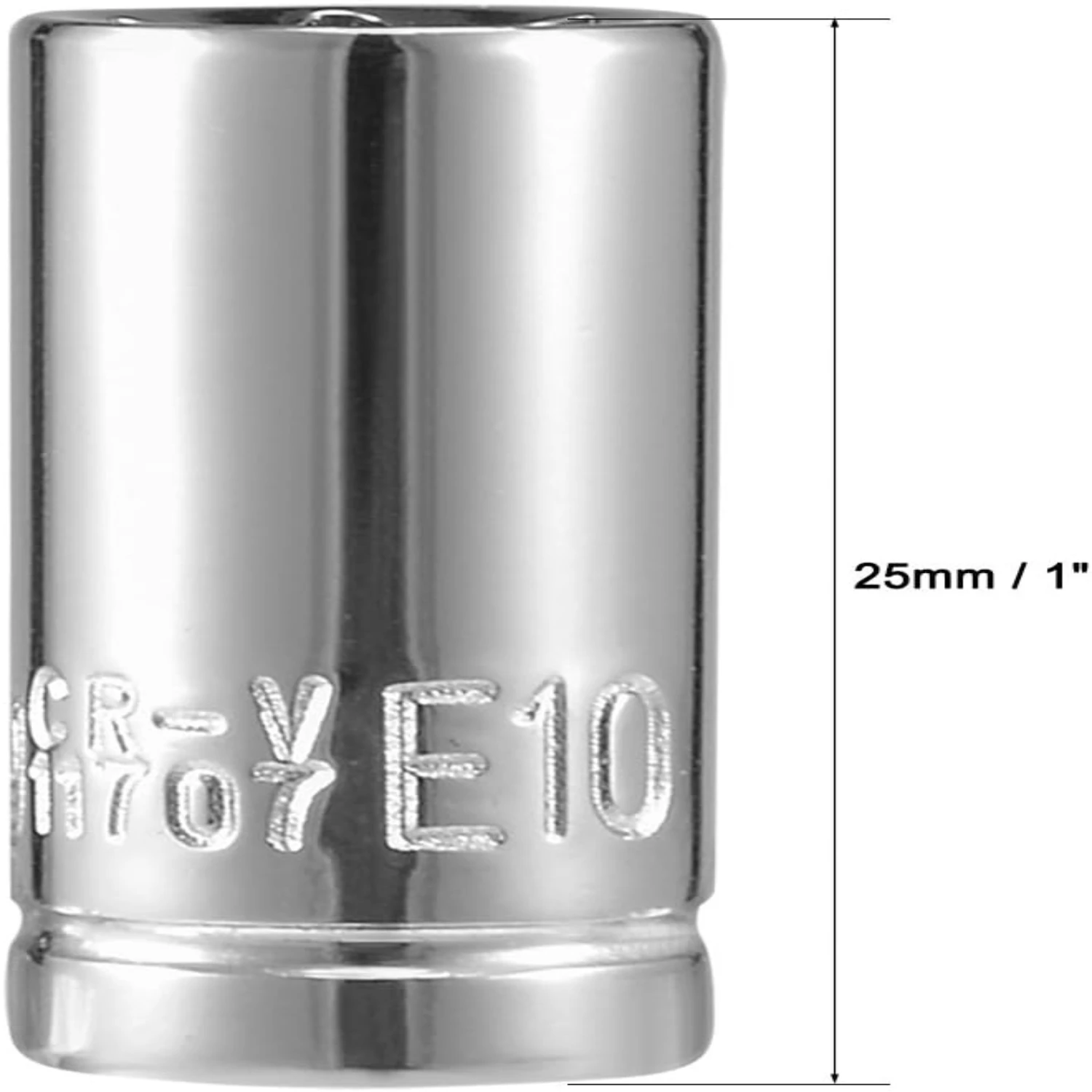 2 uds 1/4*6,3 cm Drive E10 enchufe superficial Torx externo, acero Cr-V