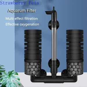 Aquariumfilter für Aquarium, Skimmerluftpumpe, biochemischer Schwamm, Biofilter, neu 8 Hauptschwammverkäufe für Aquarium - №5
