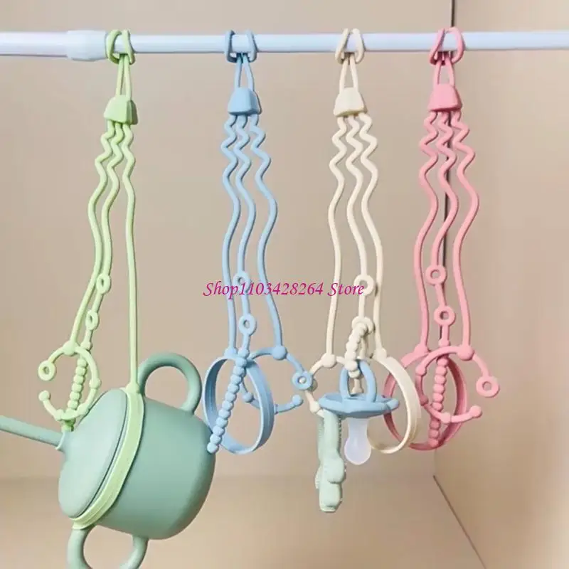 Силиконовые ремни для прорезывания зубов, регулируемая цепочка для соски, 28 см, для повседневного использования