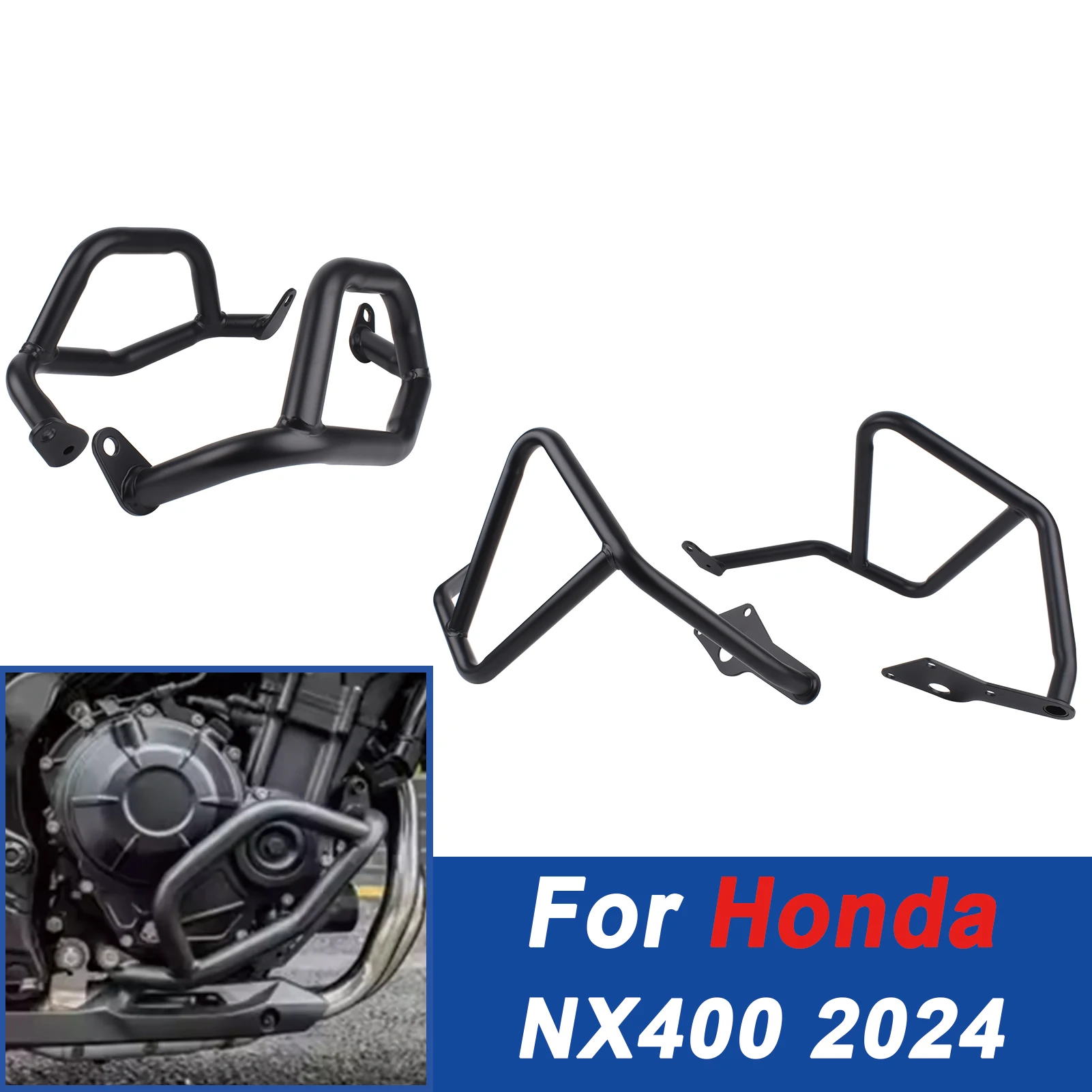 

Для Honda NX400 NX 400 2024 приключенческий мотоцикл, защита двигателя, слайдер, защита двигателя, бампер, аксессуары