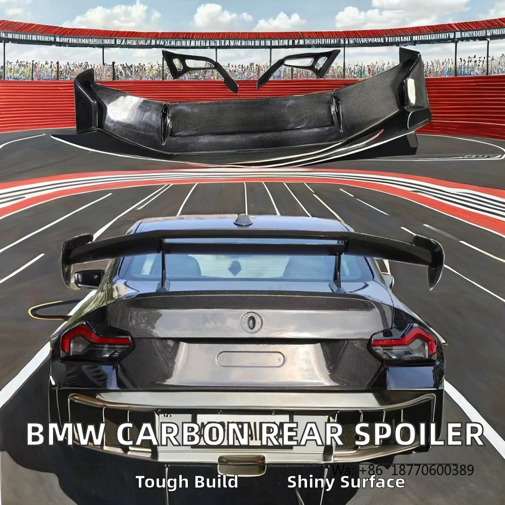 High Quality Carbon Fiber Rear Spoiler Trunk Lip Wing for BMW M3 G80 M4 G82 M2 G87 ADR Style Auto Refitting Ducktail Single Deck