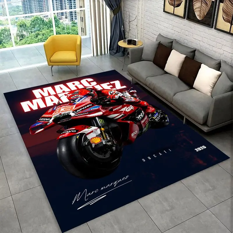Racing moto Rafael Marquez Non-Slip Area Rug for Living Room,Bedroom,Playroom,Soft Carpet Floor Mat Home Decor Rug  Room