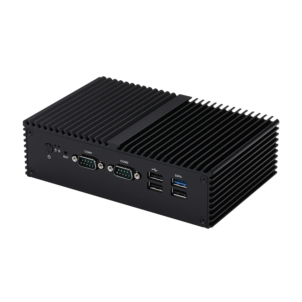 Qotom Mini PC Q10900X-S04 N97 N100 i3-N305 N150 مع 6 COM يدعم كمبيوتر ذاكرة الوصول العشوائي DDR5