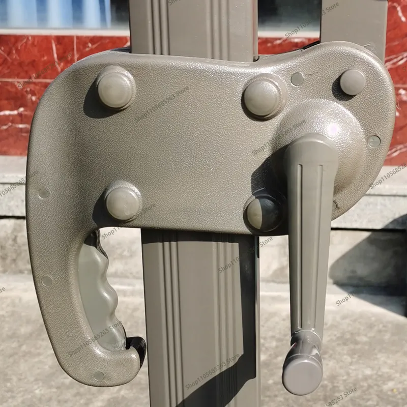 Replacement Handle Crank for Outdoor Patio Umbrella with Aluminum Alloy Shaft Rope Drive Lifting System Parts
