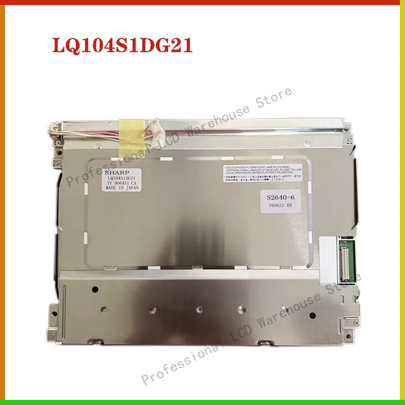 

Original LQ104S1DG21 LQ104S1DG2A 800*600 41 pins 100% tested 10.4 Inch LCD screen Display Panel For SHARP