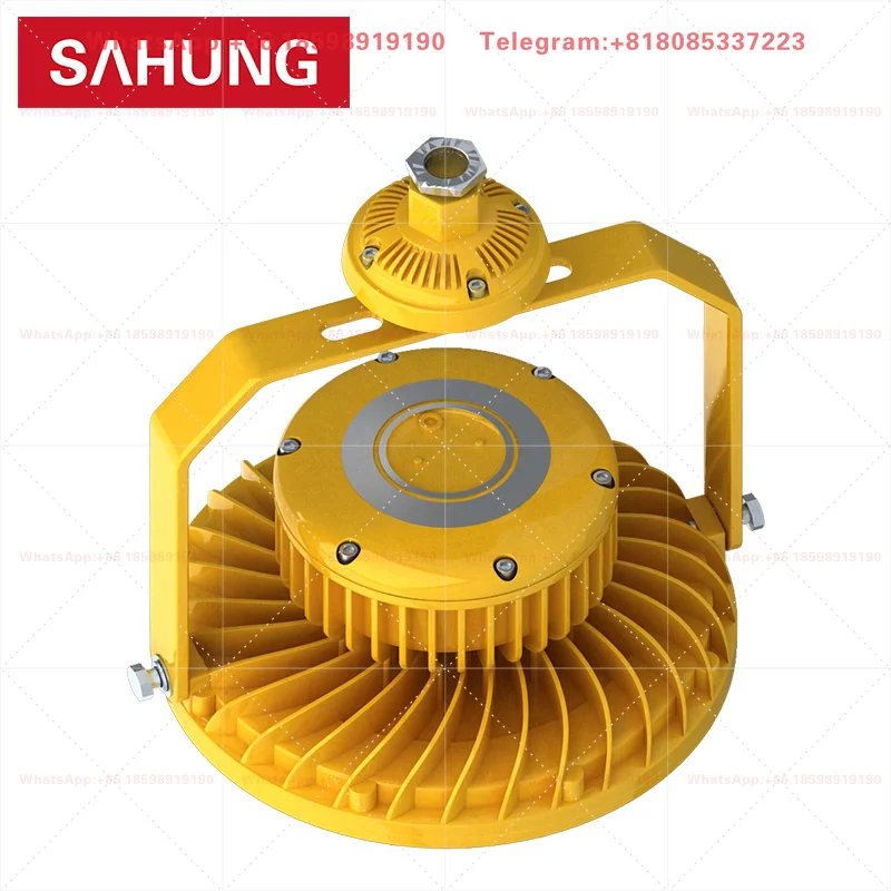 LED Explosion Proof High Bay Light Waterproof Dustproof Industrial Lighting Fixture For Garage Wharf  Workshop Working Lamp