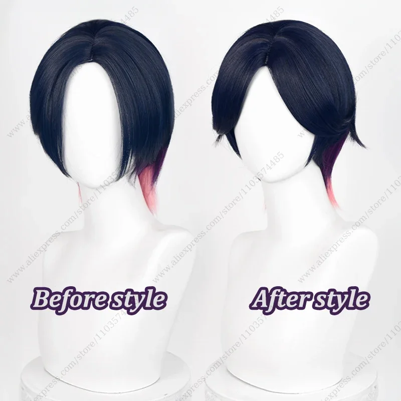 شعر مستعار تنكري قصير مقاوم للحرارة من القرنفل ، شعر اصطناعي ، 30 ، ألوان مختلطة #2