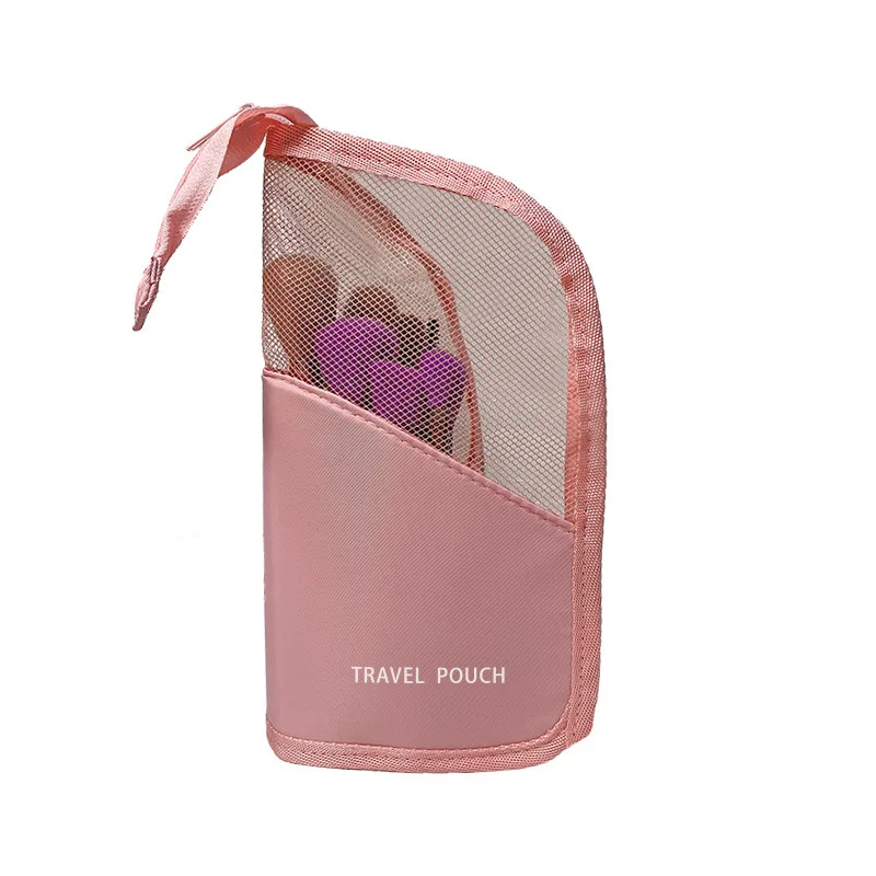 Sac de rangement pour outils cosmétiques pour dames, sac de rangement pour pinceaux de maquillage en Polyester à fermeture éclair, sac pour crayons à sourcils et rouges à lèvres
