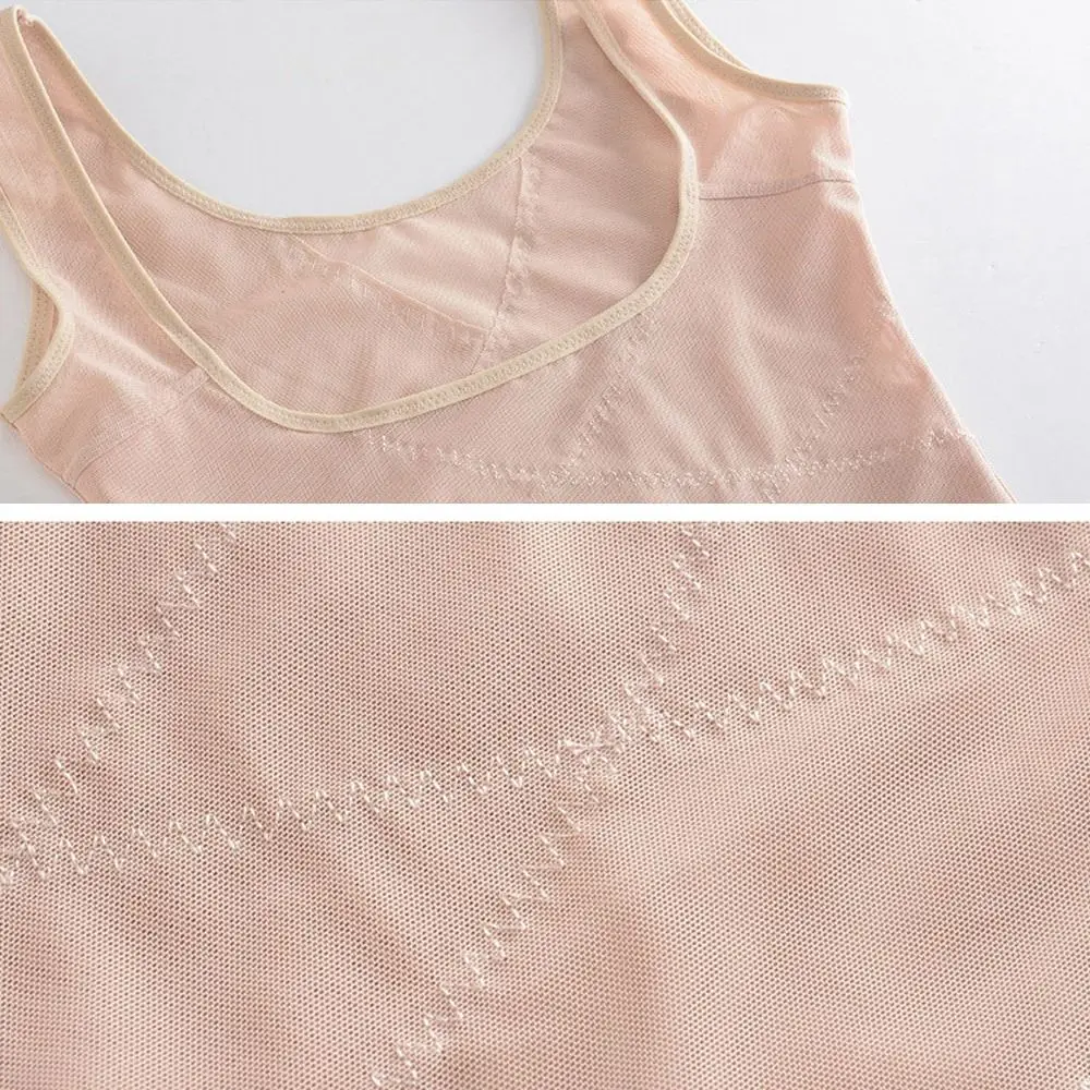 

Mesh Thin Slimming Bodysuit Shaper Seamless Tummy Control Body Shaping Underwear Abdomen Undershirts Postpartum Vest Women