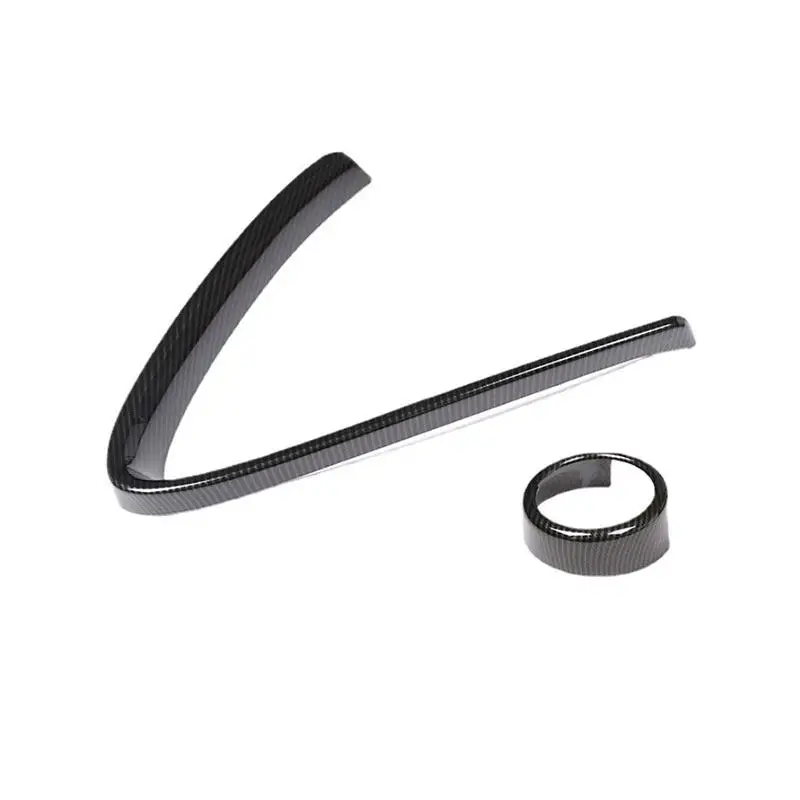Carbon Texture/Glossy Black Accessories For Alfa Romeo Giulia 2017 2018 2019 2020 2021 2022 2023 Car Front Grilles V Shape Trim