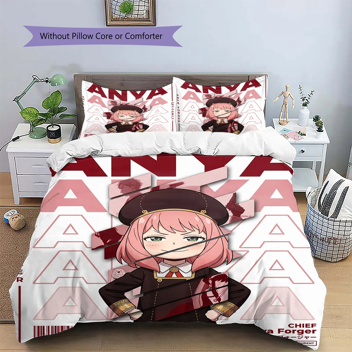 SPY×FAMILY Unique Pillowcase & Duvet Cover Set | Anime Themed | Bedroom Collection | Great Gift for Enthusiasts YUN6511