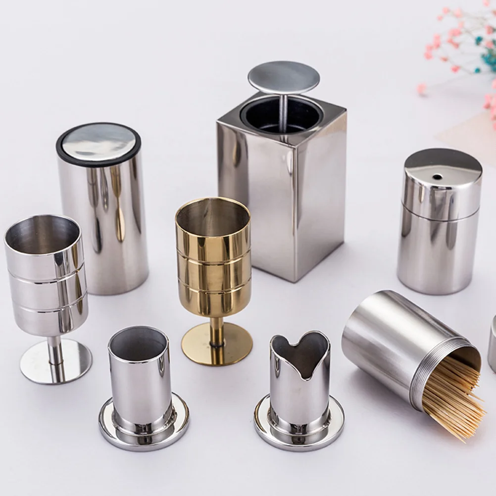 

Stainless Steel toothpick holder toothpick jar toothpick container toothpick box toothpick case