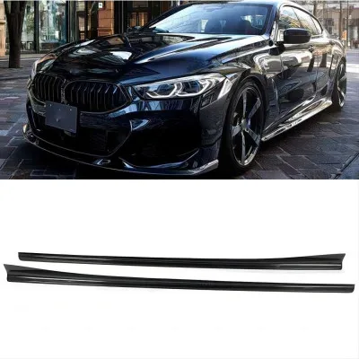 

Real Carbon Fiber Side Skirts Extension Body Kit Lip Cover For BMW 8 Series G14 G15 G16 M Sport F93 M8 2Door/4Door 2019-2023