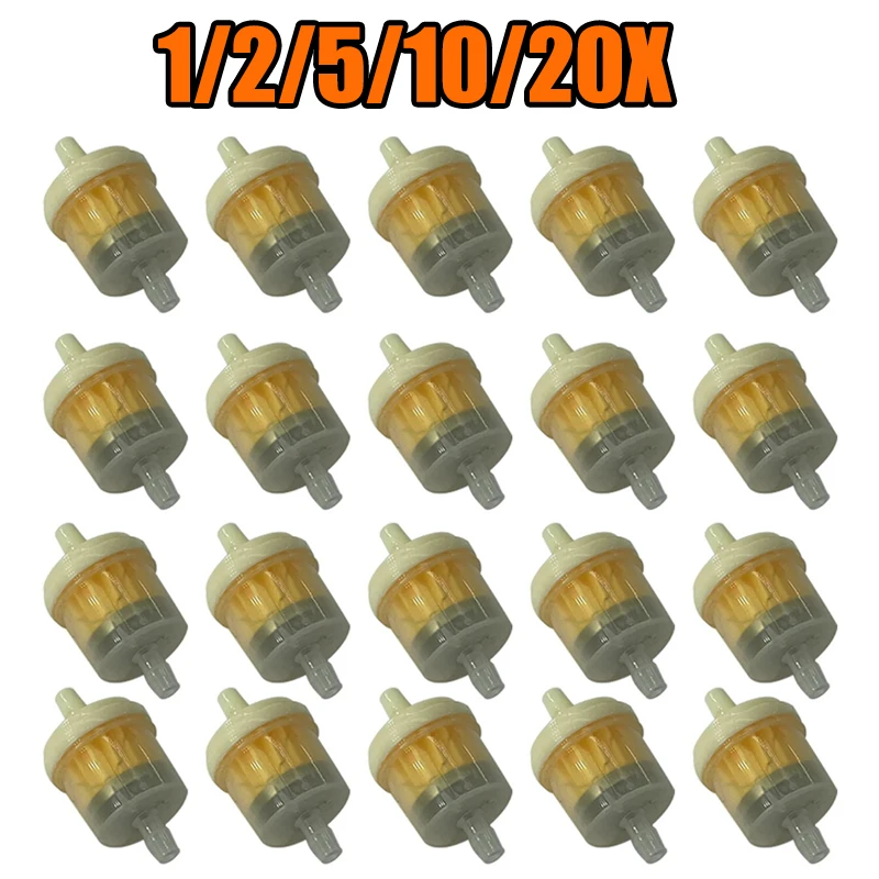 

1/2/5/10/20X Oil Filter Inline Gas Fuel Filter Gas line Filters Oil Water Separator for Motorcycle Moped Scooter Dirt Bike ATV
