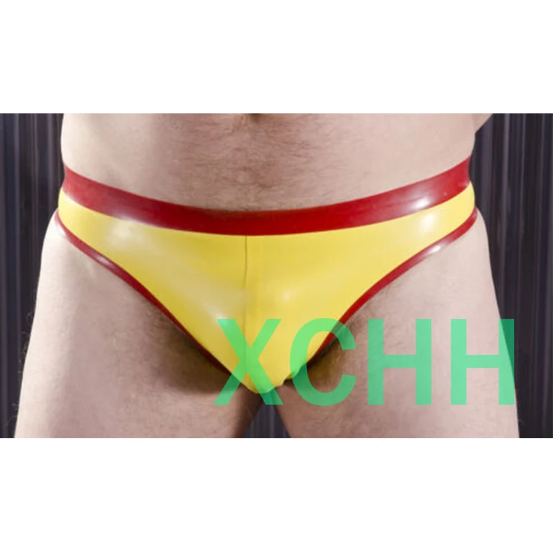 

Men's Briefs Yellow with Red Trim