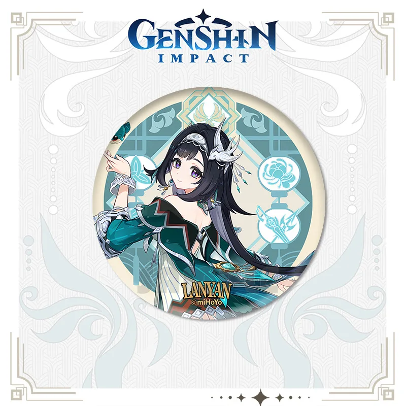 Genshin Impact Pin FKARUS Alhaitham Baizhu Dehy Kaeya Kaveh Itto Kirara Cyno Wanderer Mika Razor Bennett Lumine Eula Gorou Badge