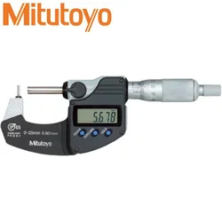 Mitutoyo Cyfrowe mikrometry do rur kulistych i cylindrycznych kotwic, 0-25 mm 0,001 mm 395-261-30 395-262-30 Wyprodukowane w Japonii