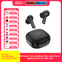 QCY HT05 ANC Wireless Earphone 40dB Noise Cancelling Bluetooth 5.2 Headphone 6 Mic ENC HD Call TWS Earbuds Transparency Mode