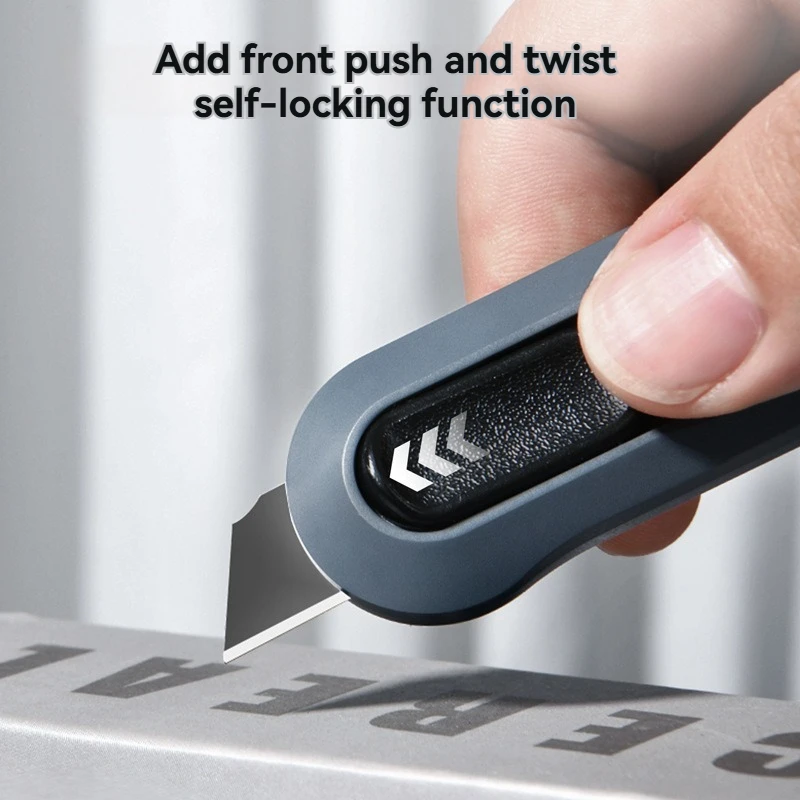 مقبض بلاستيكي ذاتي القفل، سكّين متعدّد الاستخدامات، سكين خلفي زنبركي، أداة فتح الصندوق الصغيرة المحمولة والمهنية