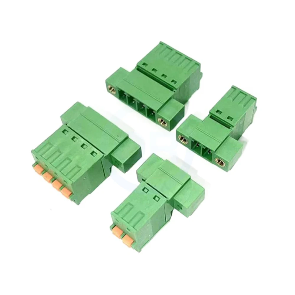(1 Set) KF 2EDGKDRM 2EDGKDPM 3.5MM 3.81MM Solderless Butt Screwless Plug-in with Ears Wiring Terminals Set 2-24P 15EDGKDPM 3.81