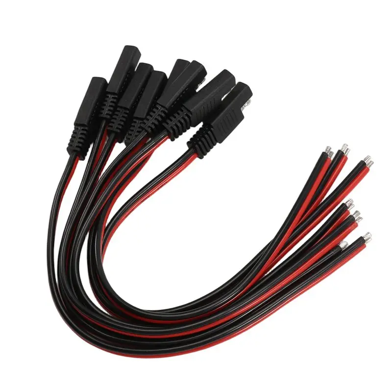 B97A-Heavy Duty SAE Extension Cable 2Pin 30Cm, 8PCS 14AWG SAE Connector Quick Disconnect Extension Adapter