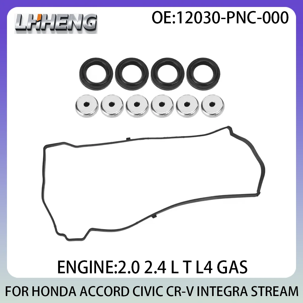 

Engine Valve Cover Cylinder Gasket For HONDA ACCORD CIVIC CR-V INTEGRA 12030-PNC-000 2.0 L T 2.4 L T L4 K20A6 01-12 2.0L 2.4L