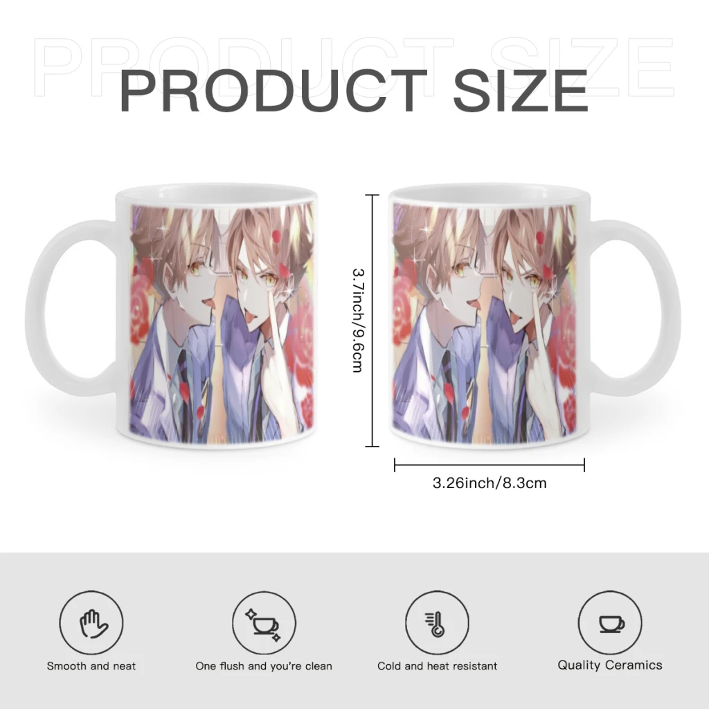 Anime Ouran High School Host Club Free shipping Ceramic Cup Coffee Oatmeal Breakfast Cup Creative Personality Mug