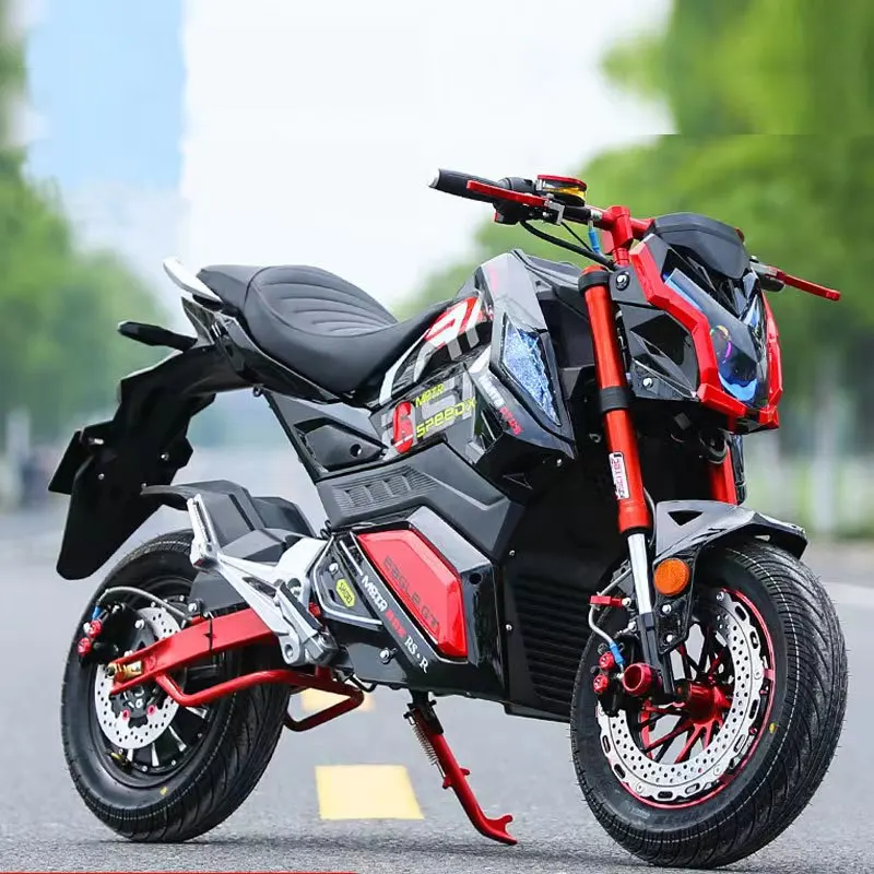 2025 Più Nuovo Personalizzabile 2000W Motore 40A Batteria Al Litio Veloce Da Corsa Per Adulti Moto Elettrica Z6 Modello Velocità Max 80 km/h