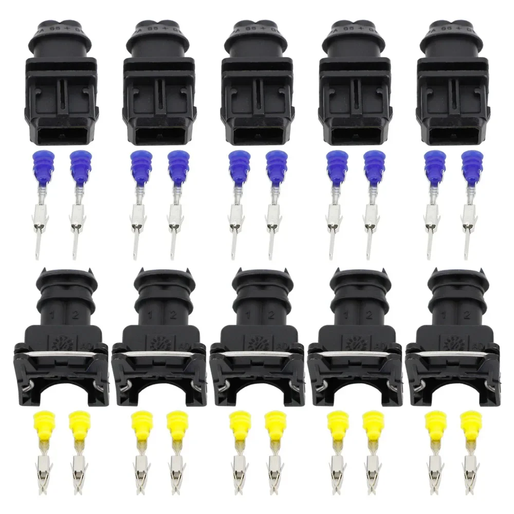 5 Sets 2 Pin 3.5mm Series 2 pin DJ7021B-3.5-11/21 Waterproof Female And Male Connector With Pins And Seal 2P