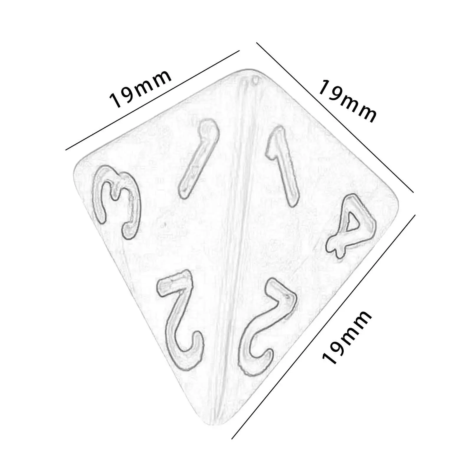 5pcs Game Dices Party Favors Polyhedral Dices Set for Bar KTV Card Games