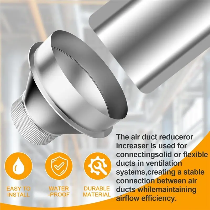 ABKO-Galvanized Steel Round Duct Reducer 4