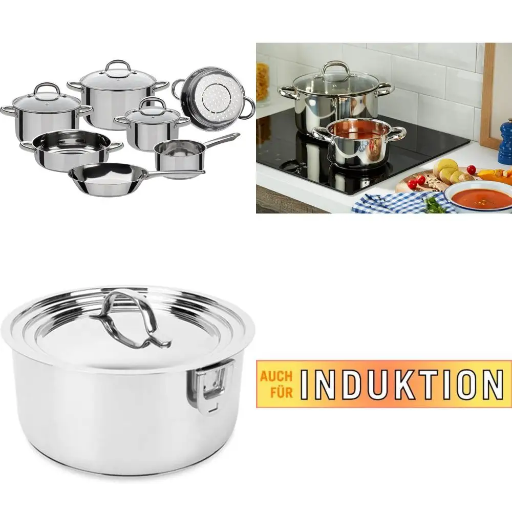 

Набор посуды из 10 серебра и прозрачной нержавеющей стали от Stahlwaren GmbH