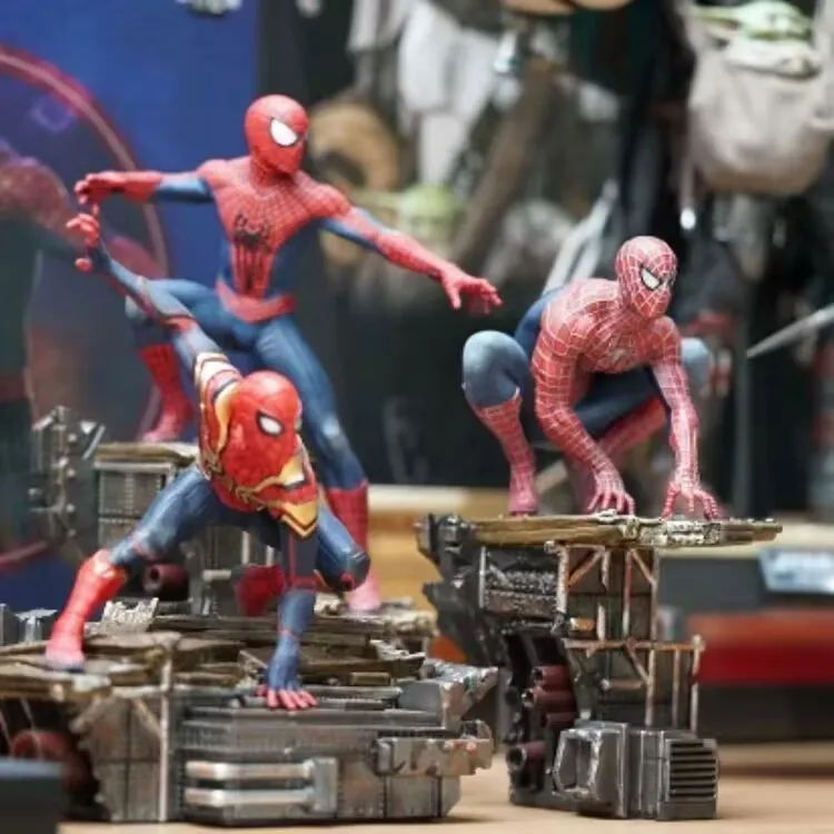 23 سنتيمتر الرجل العنكبوت الشكل سبايدرمان أنيمي تمثال بولي كلوريد الفينيل نموذج جمع تمثال مكتب الديكور دمى ألعاب أطفال هدايا الهالوين #2