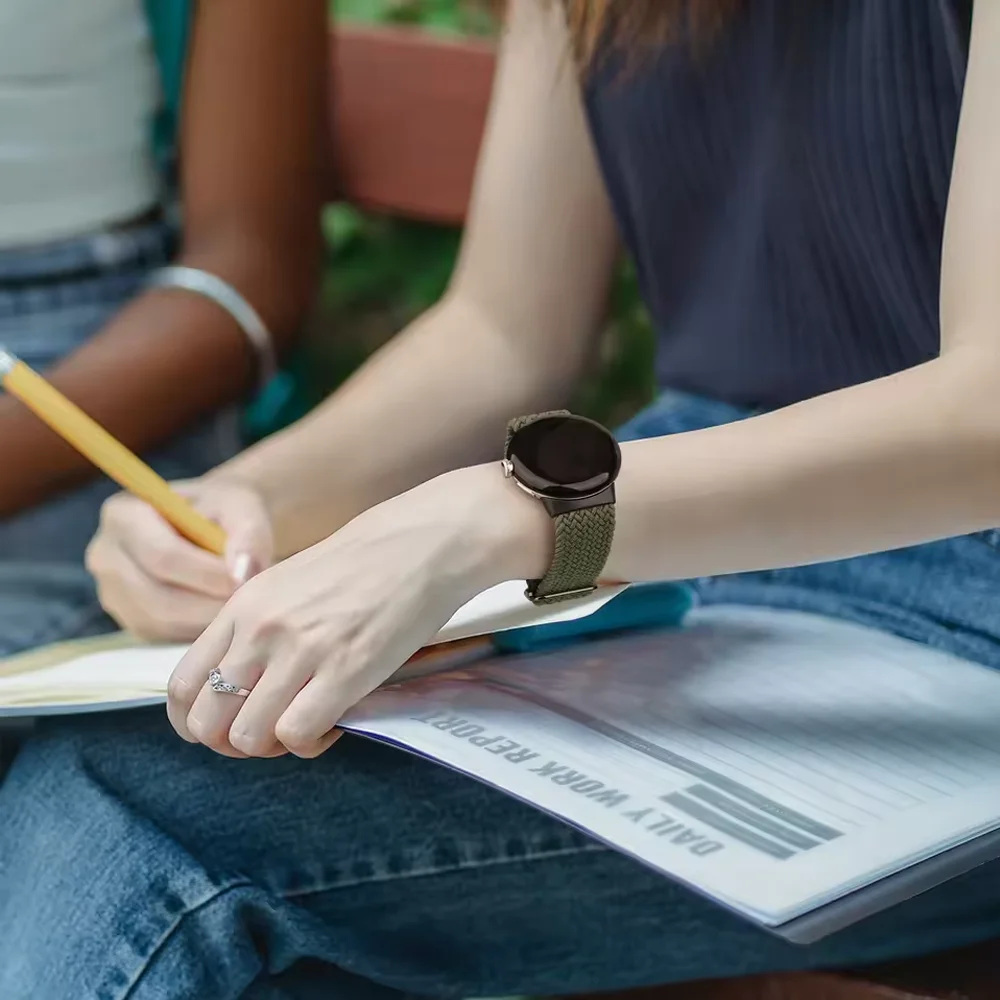 حلقة منفردة مضفرة لساعة جوجل بيكسل 4 حزام ساعة 3 2 41 مللي متر ملحقات مطاطا نايلون كوريا سوار جوجل بيكسل 4 1 الفرقة